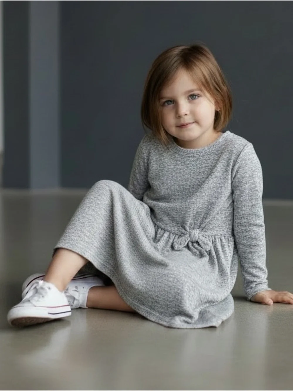 Cat & Jack Long-Sleeve Knit Circle Dress Size 4T
